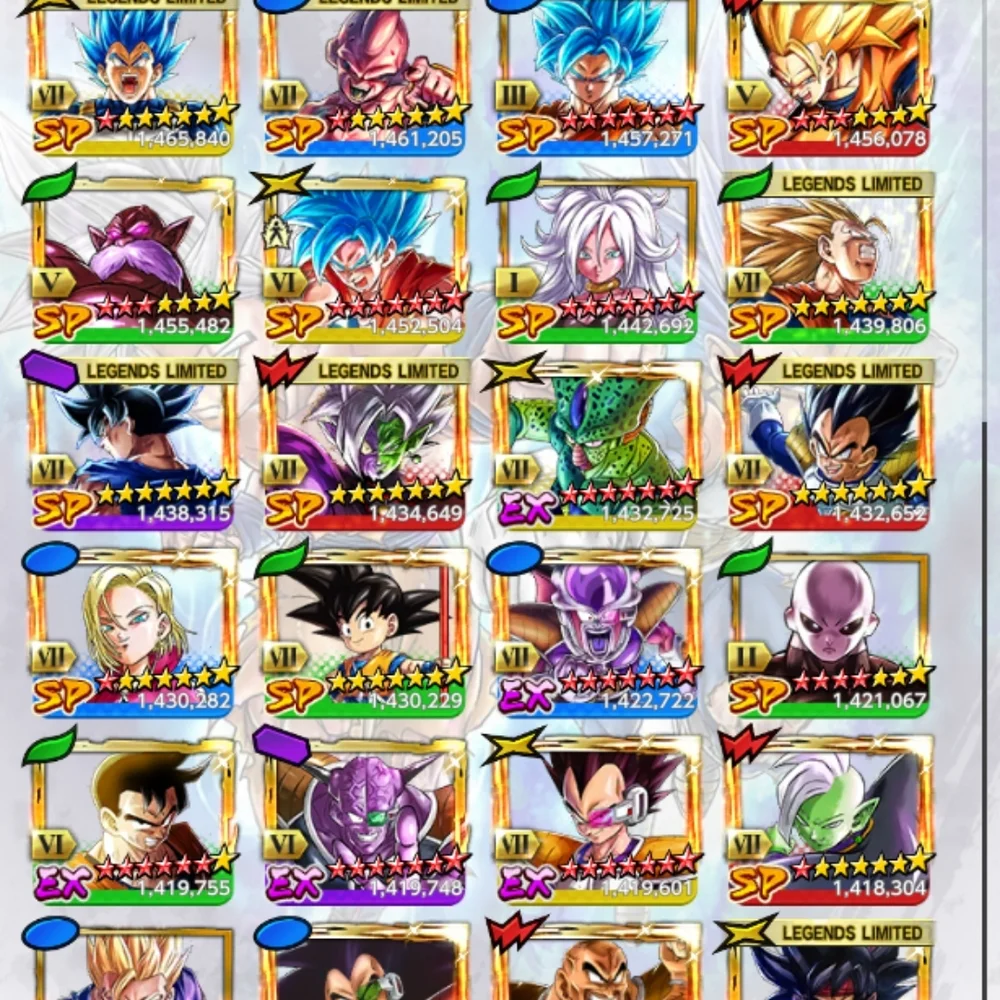 Dragon Ball Legends Character Collection